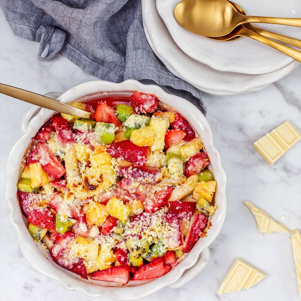 Fruit casserole in a dish jigsaw puzzle online