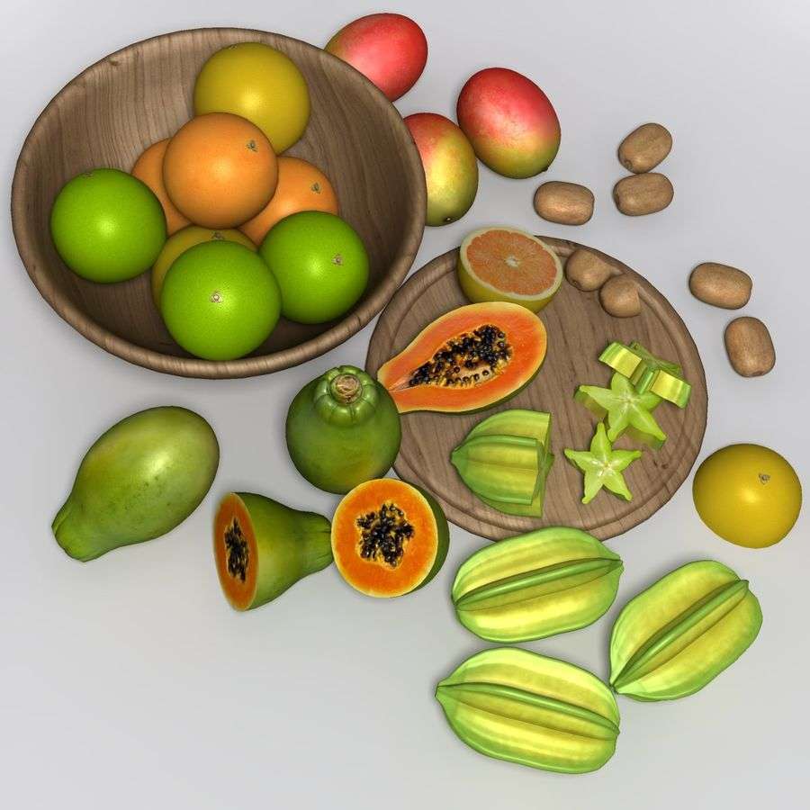 Frutas saludables rompecabezas en línea