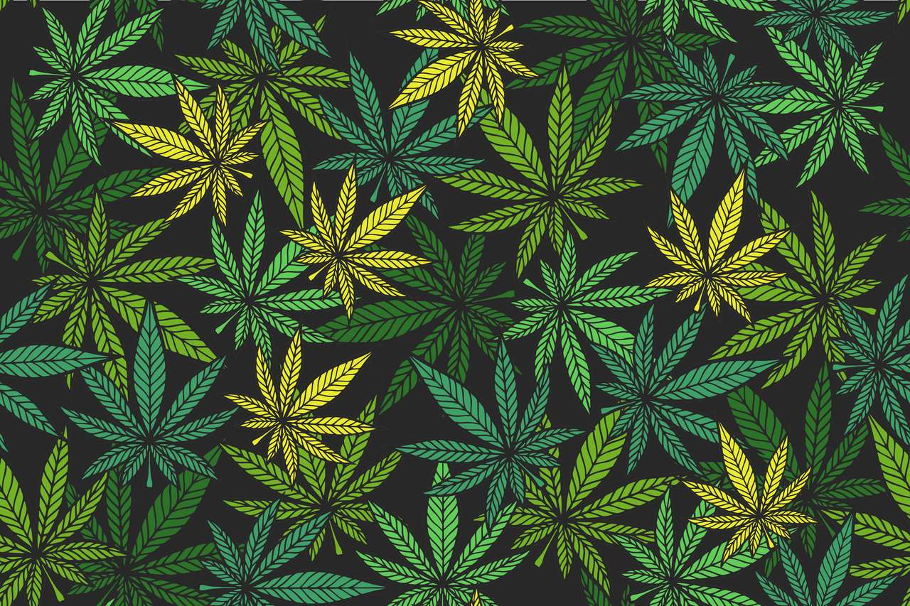 Marihuana bladeren legpuzzel online