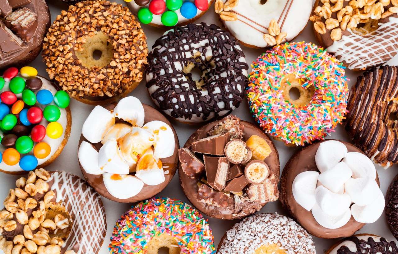 Donuts savoureux puzzle en ligne