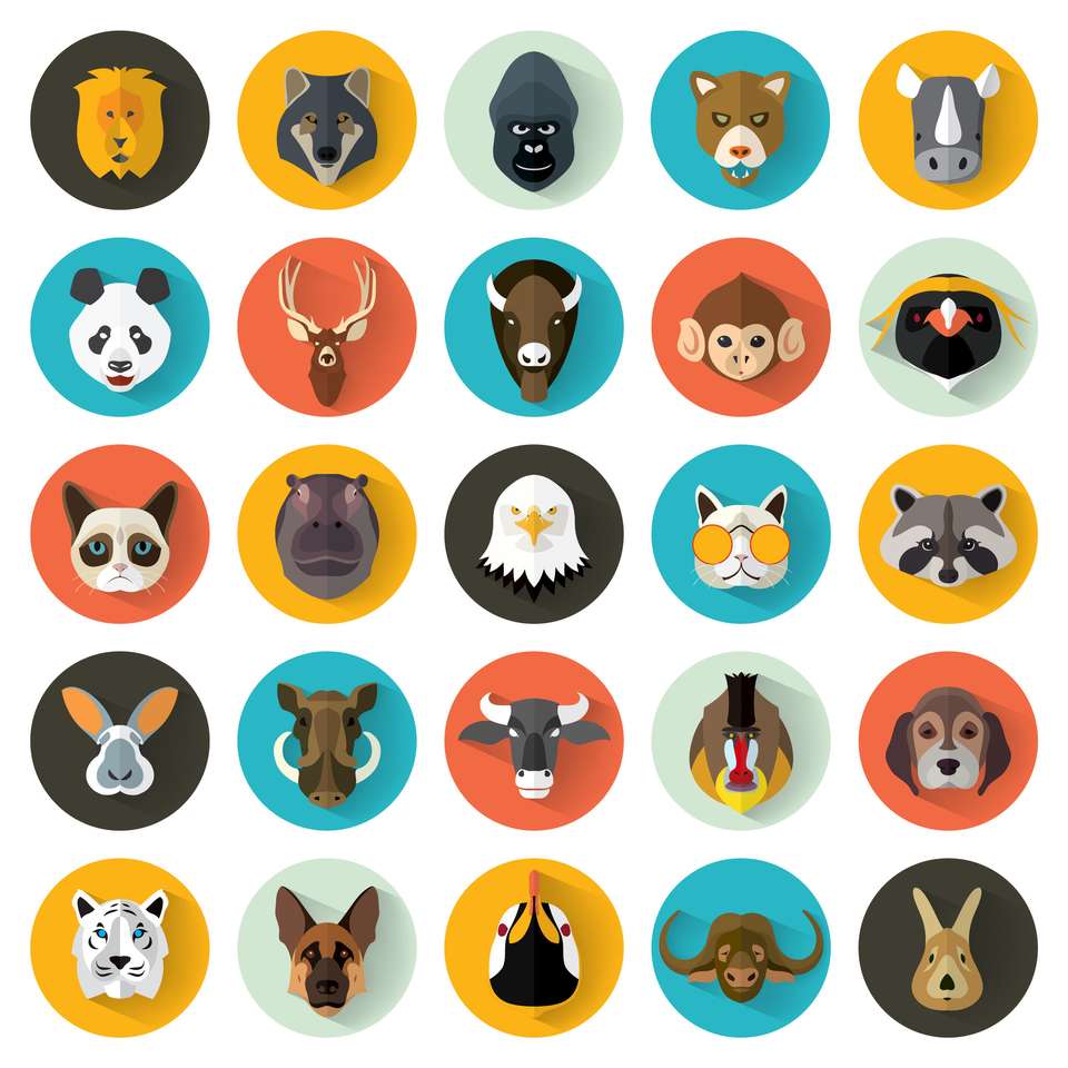 Állati jelvények online puzzle