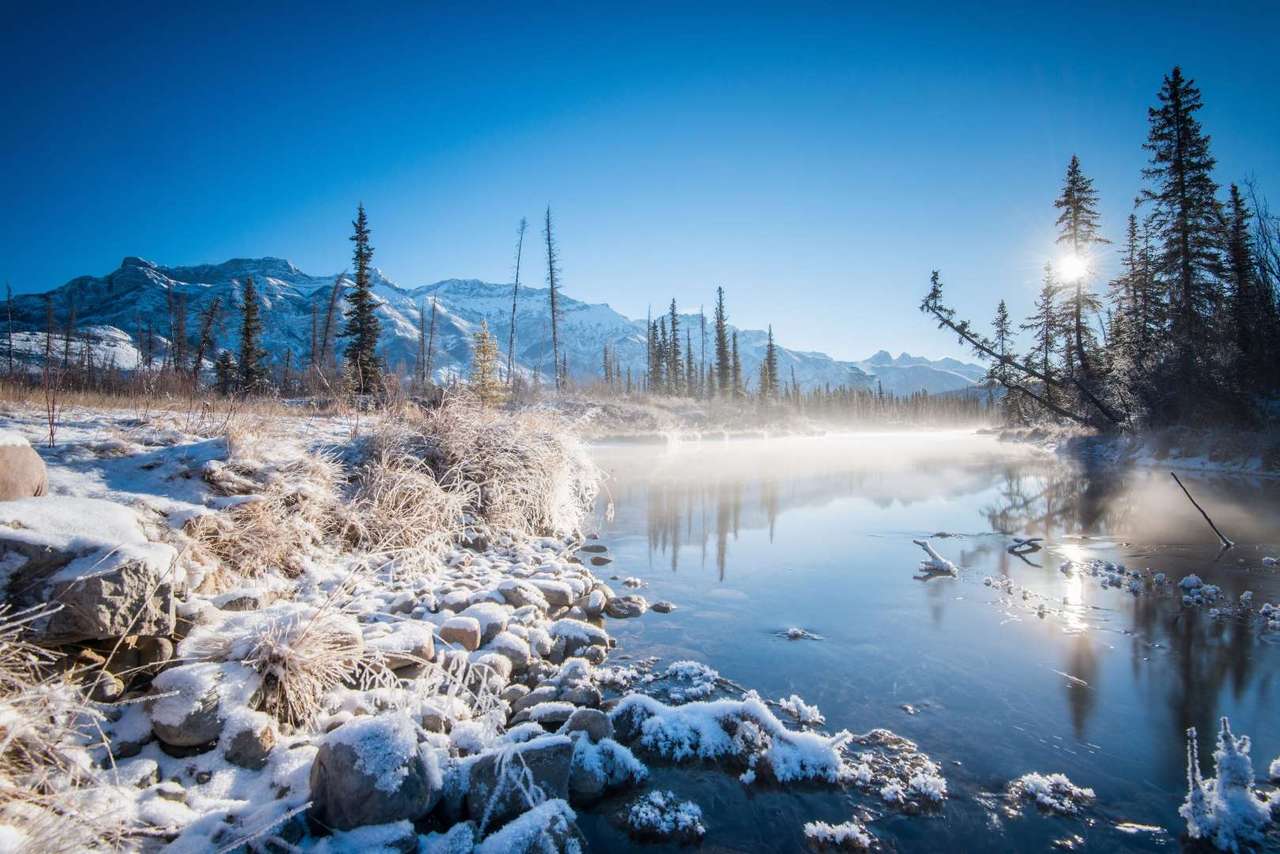 Winter river jigsaw puzzle online