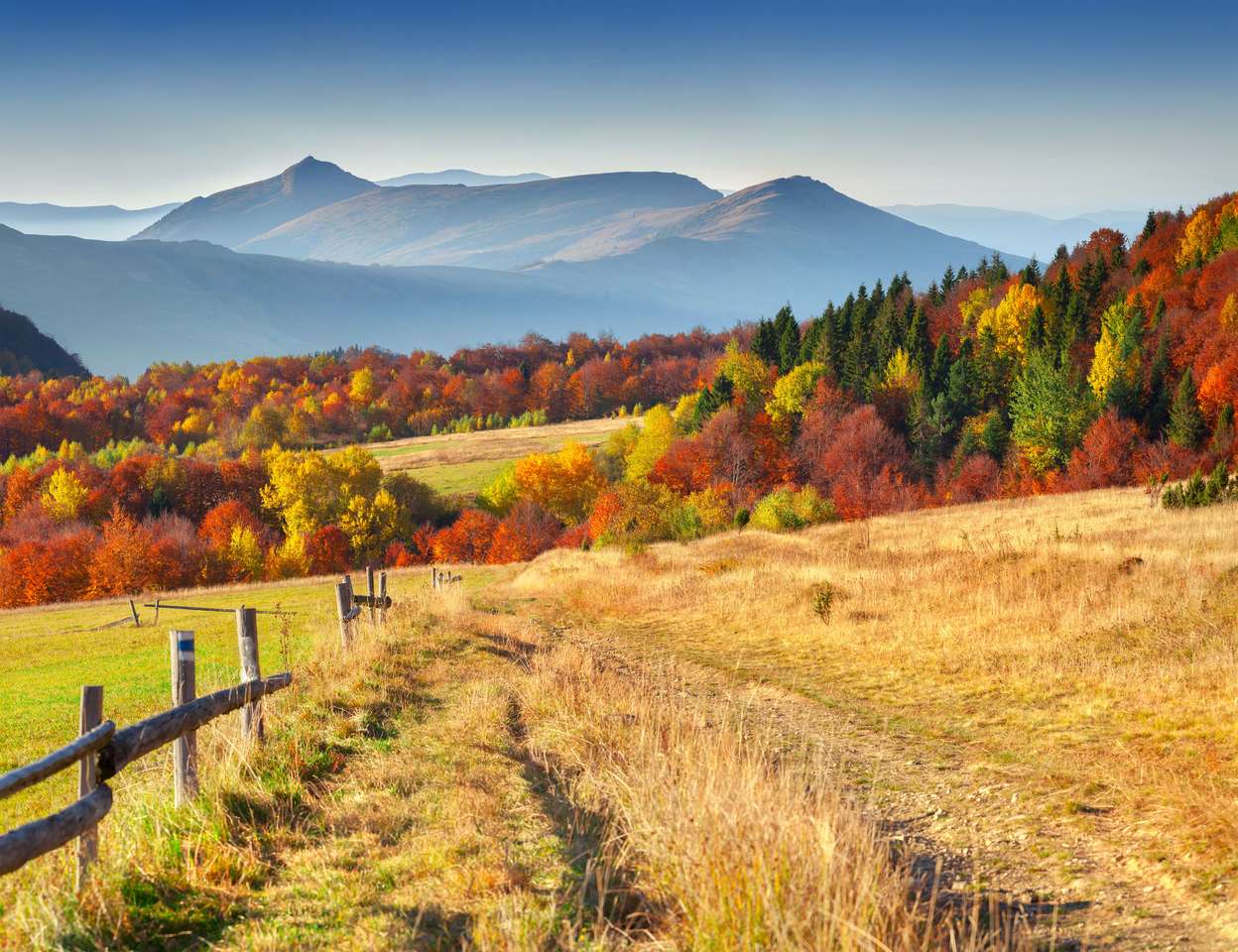 Outono nas montanhas quebra-cabeças online