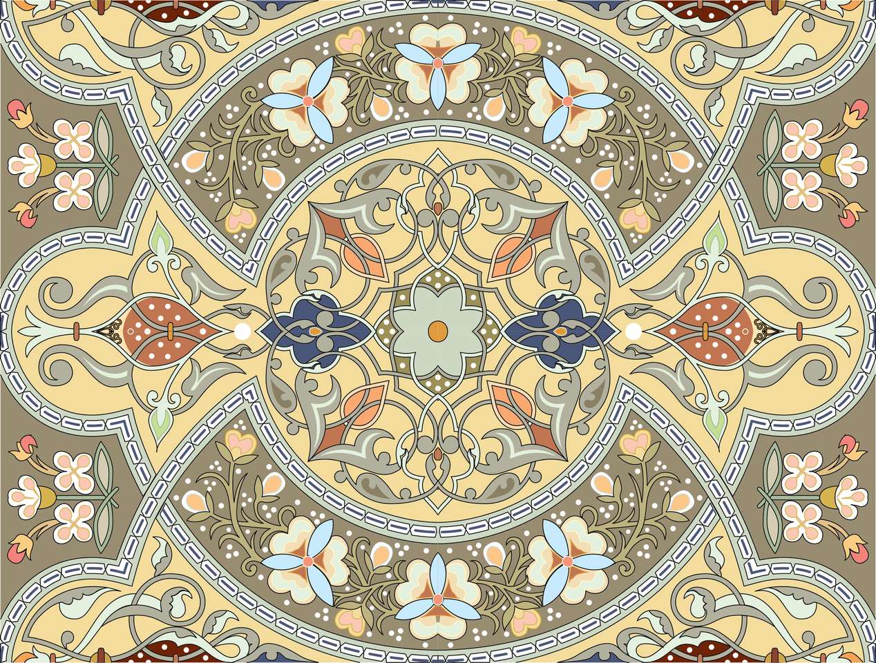 Mosaico beige. puzzle online