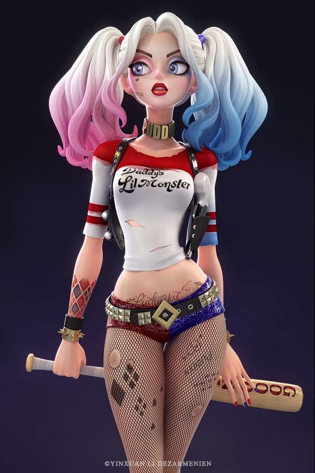 Harley Quinn pussel på nätet