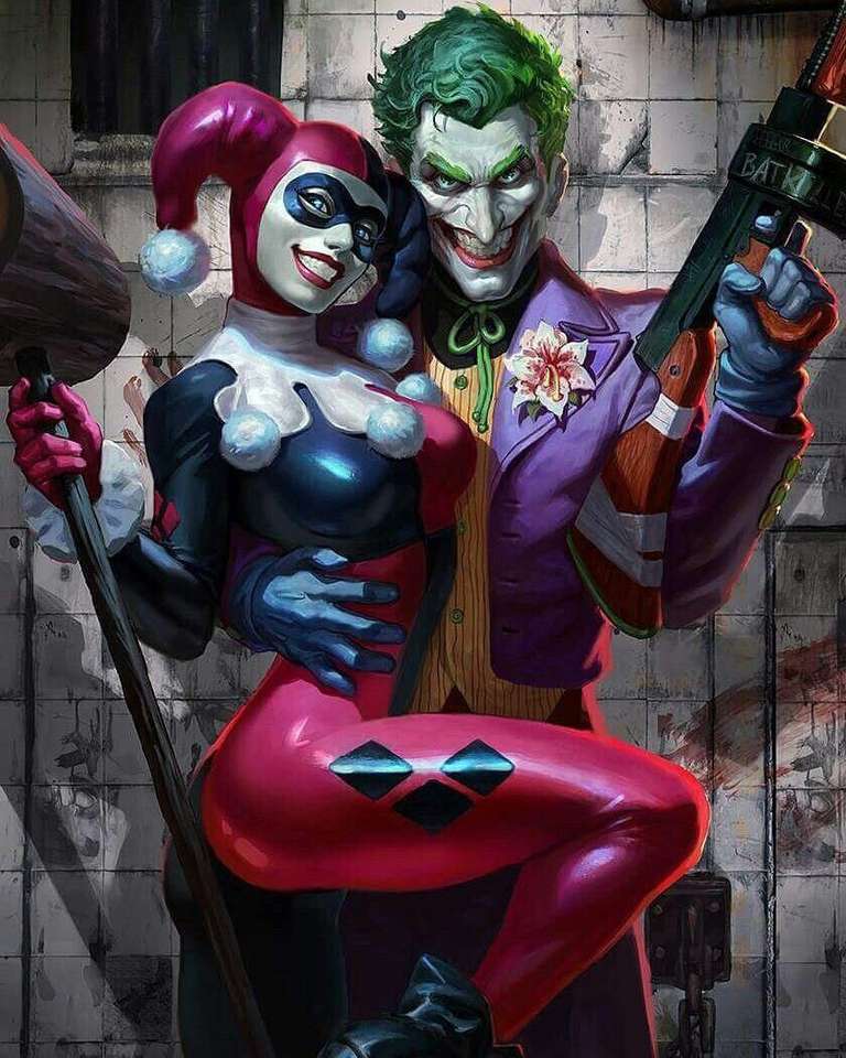 Harley Quinn a Joker online puzzle