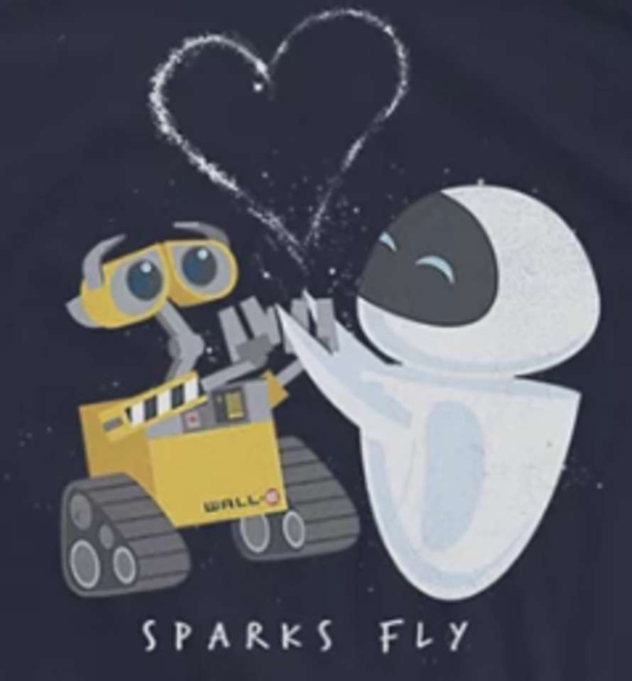 Wall-e și Eva: Sparks zboară puzzle online
