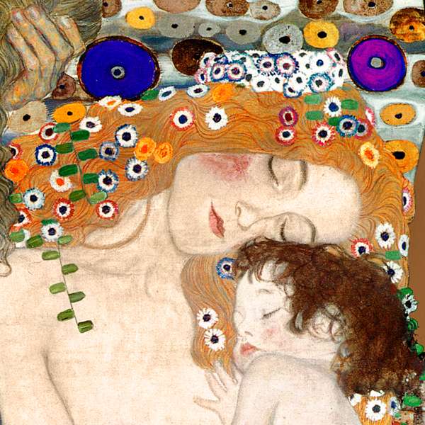 Мама с ребенком Густав Климт онлайн-пазл