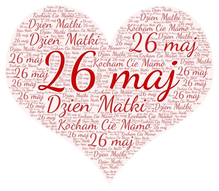 26 Μαΐου Γιορτή της Μητέρας Σε αγαπώ, μητέρα παζλ online