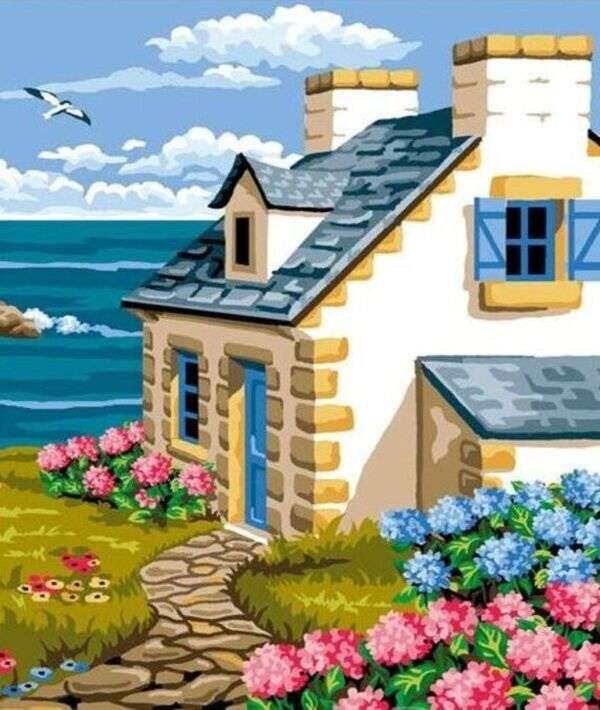 Breton House lângă mare jigsaw puzzle online