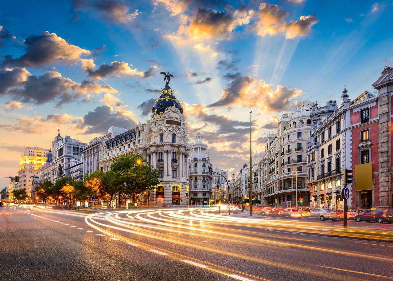 Calle de Alcala in Madrid Online-Puzzle
