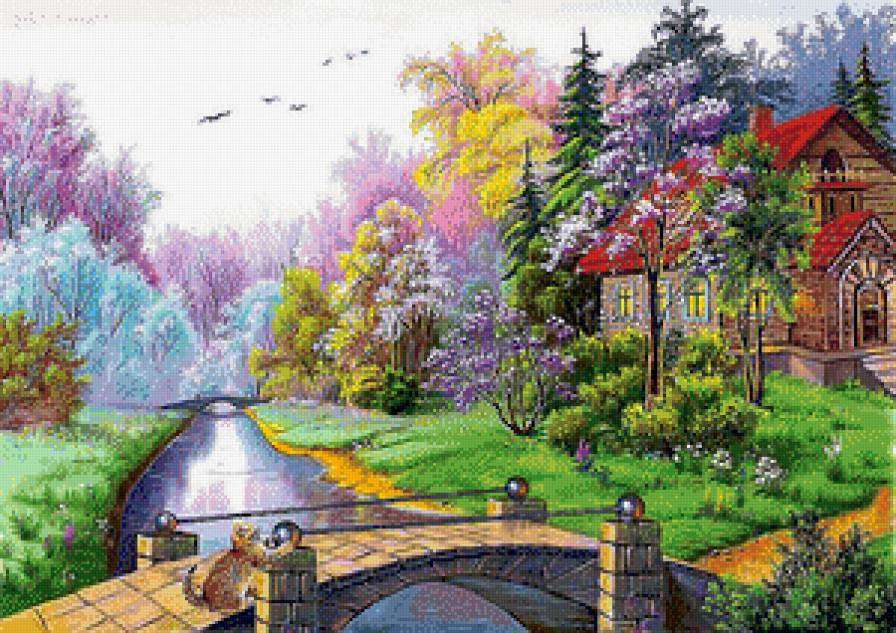 Fairy-tale landscape online puzzle