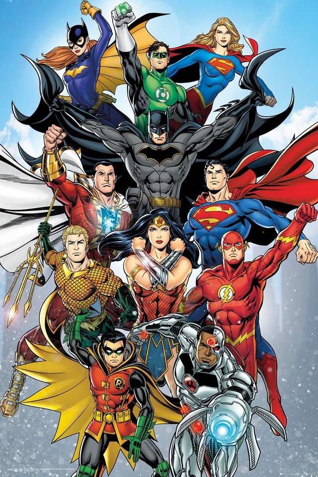 DC Heroes. онлайн пъзел