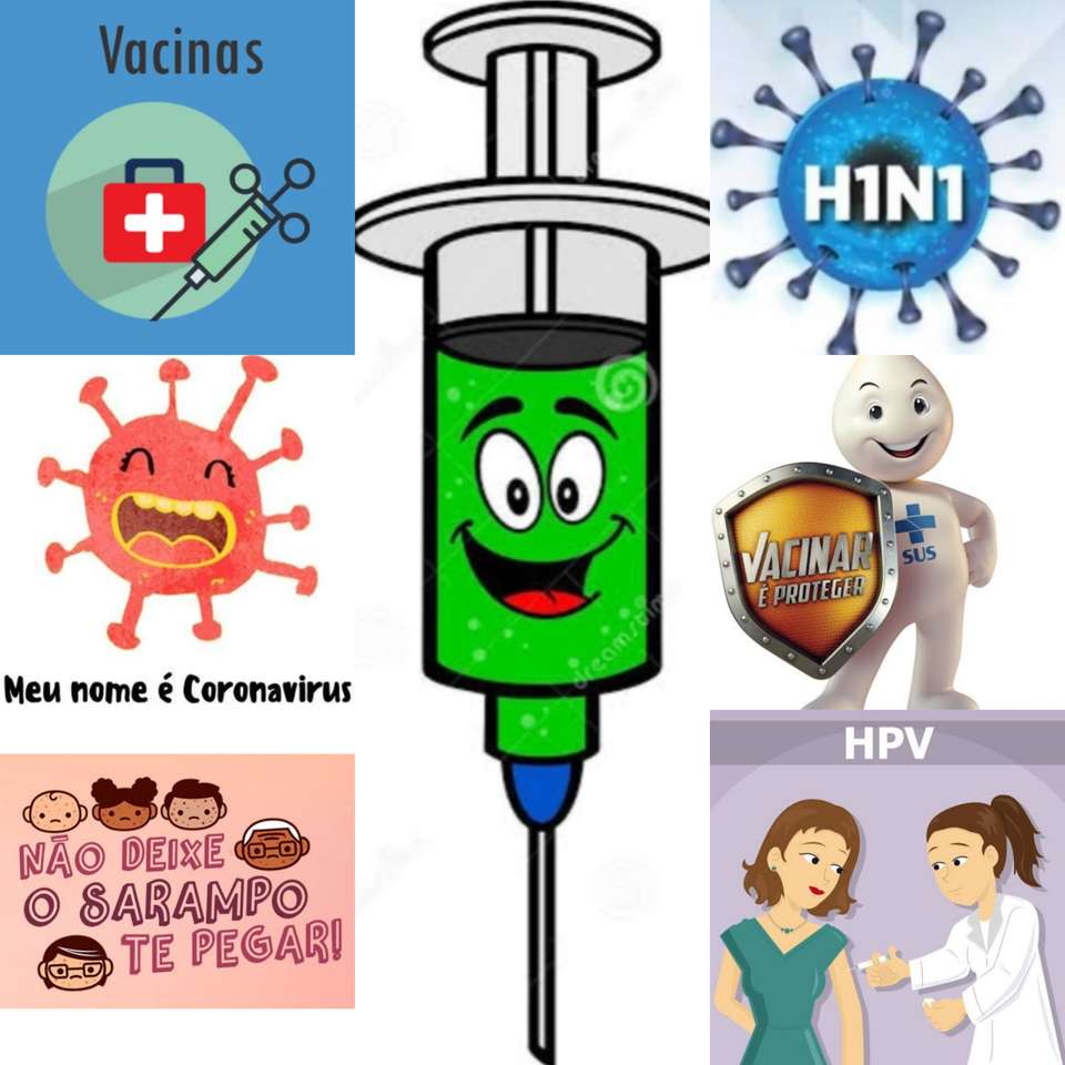Campanha de conscientização de vacinas quebra-cabeças online
