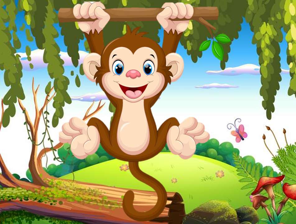 La scimmia viene a imparare puzzle online