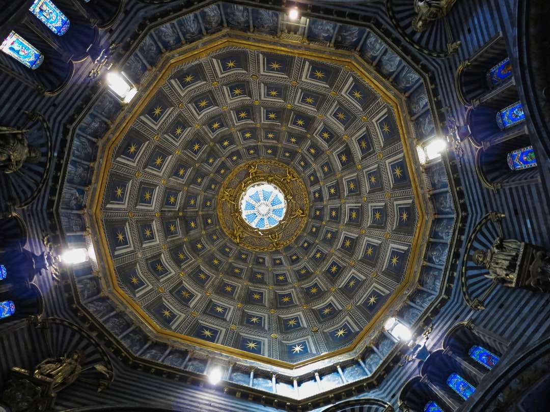 arany és kék kupola mennyezet online puzzle