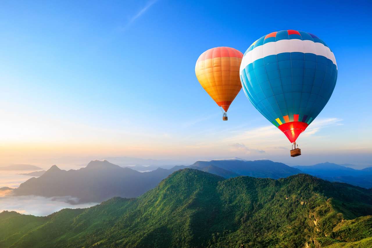 Hot-Air balloons online puzzle