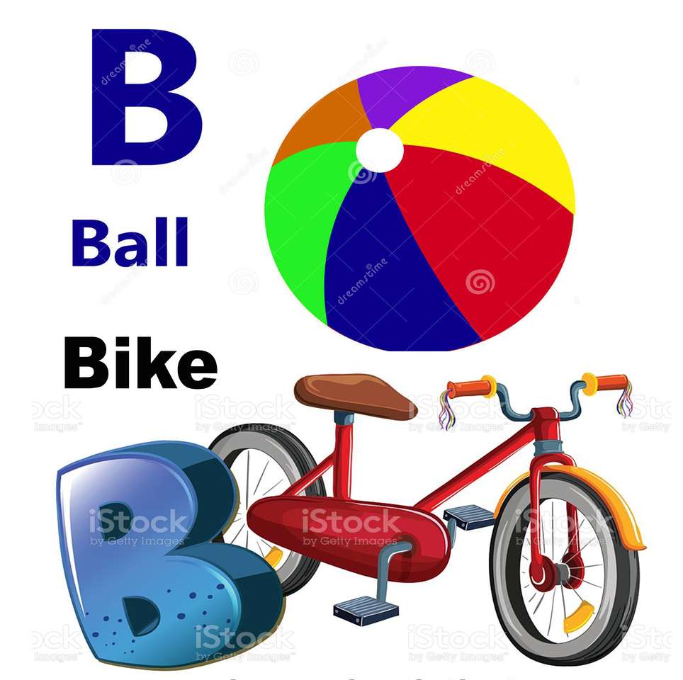 Bal + fiets legpuzzel online
