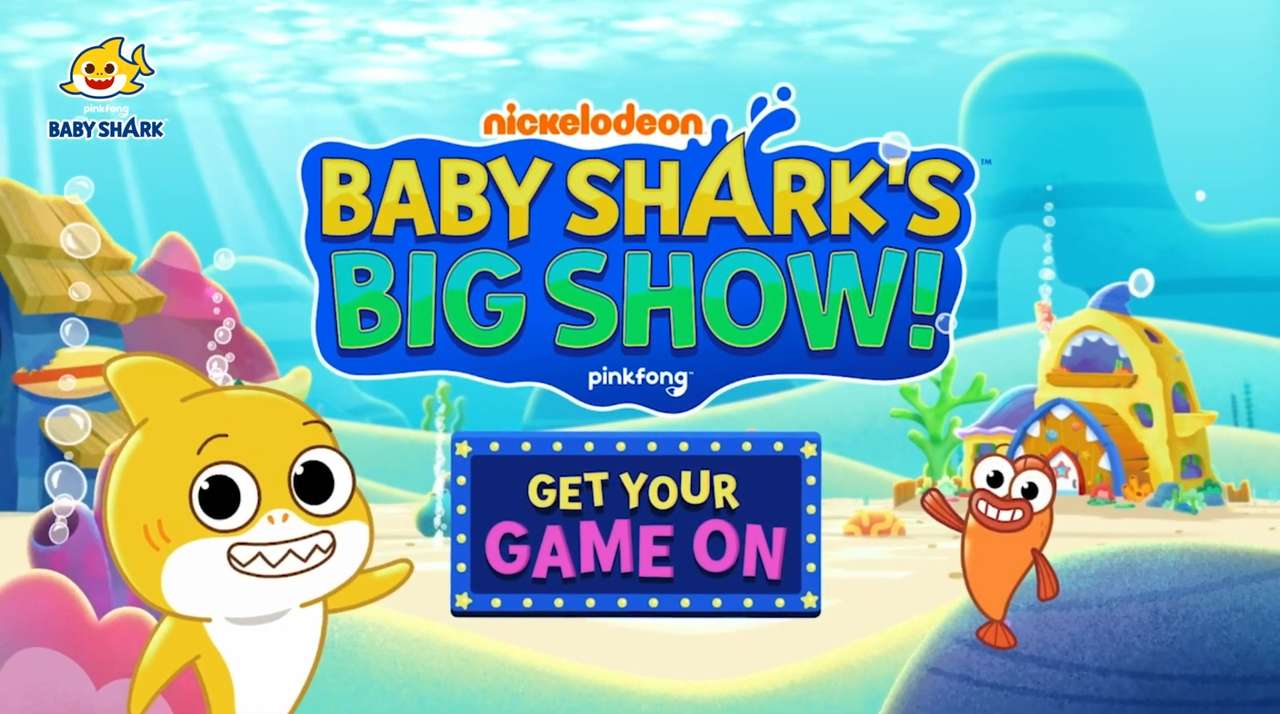 Baby Sharks große Show: Holen Sie sich Ihr Spiel auf! Online-Puzzle