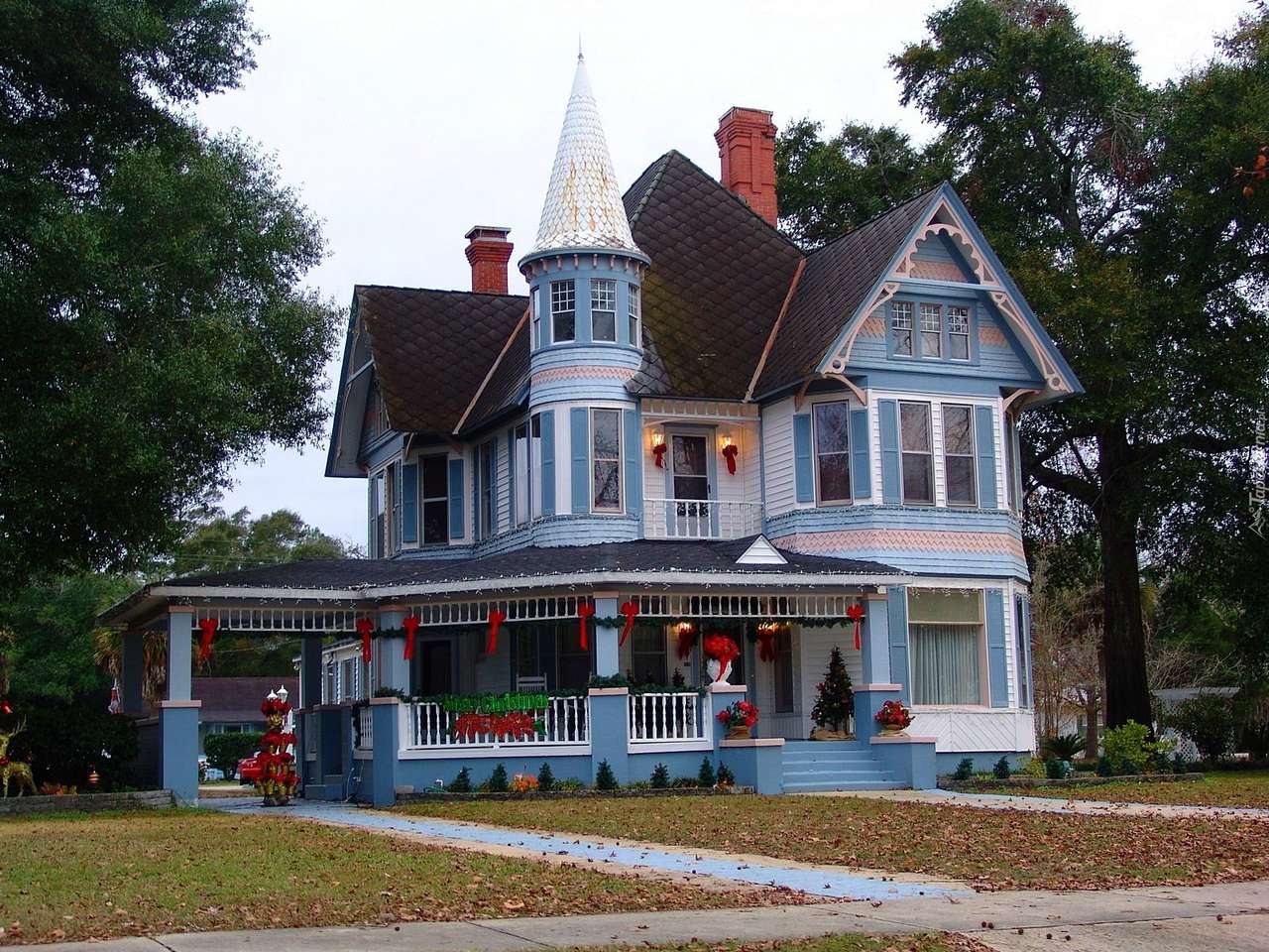 Viktorianisches Florida Haus. Online-Puzzle