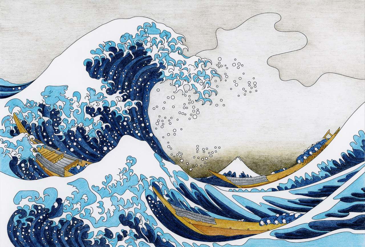 La grande ondata di Kanagawa puzzle online