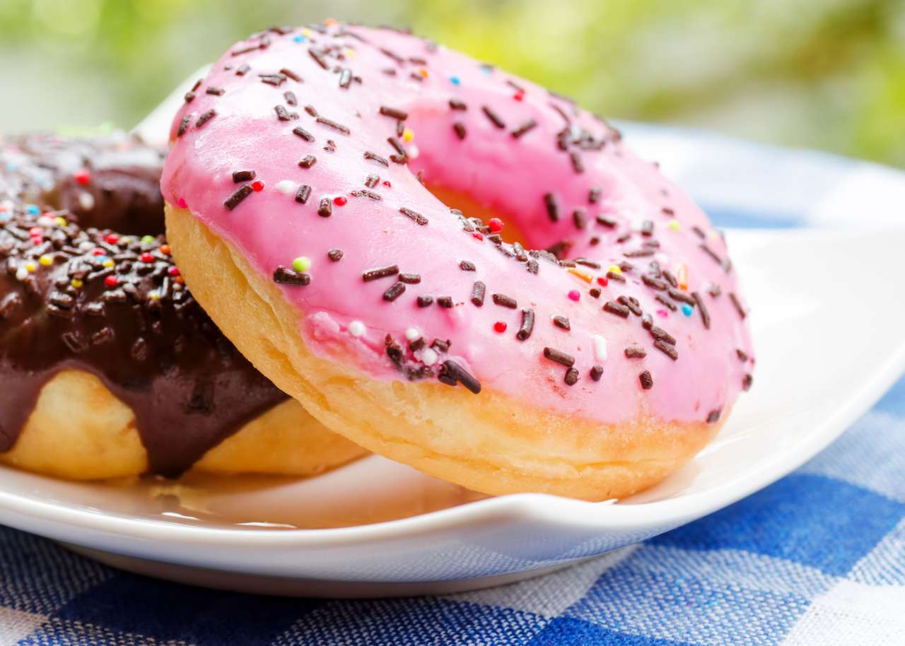 Donuts com polvilha puzzle online