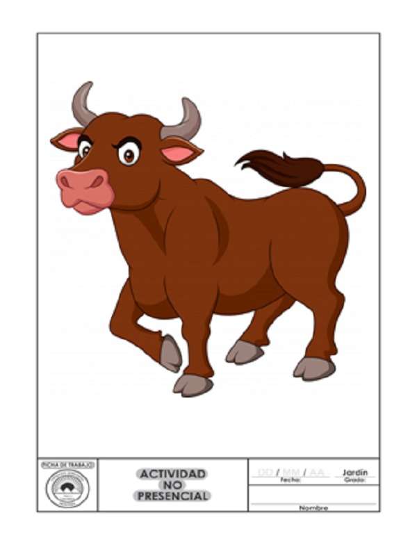 El toro - ζώο της έκθεσης ζωικού κεφαλαίου online παζλ