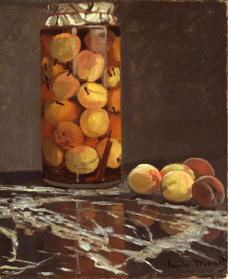 «Ганочка з персиками» (1866) Клода Моне пазл онлайн