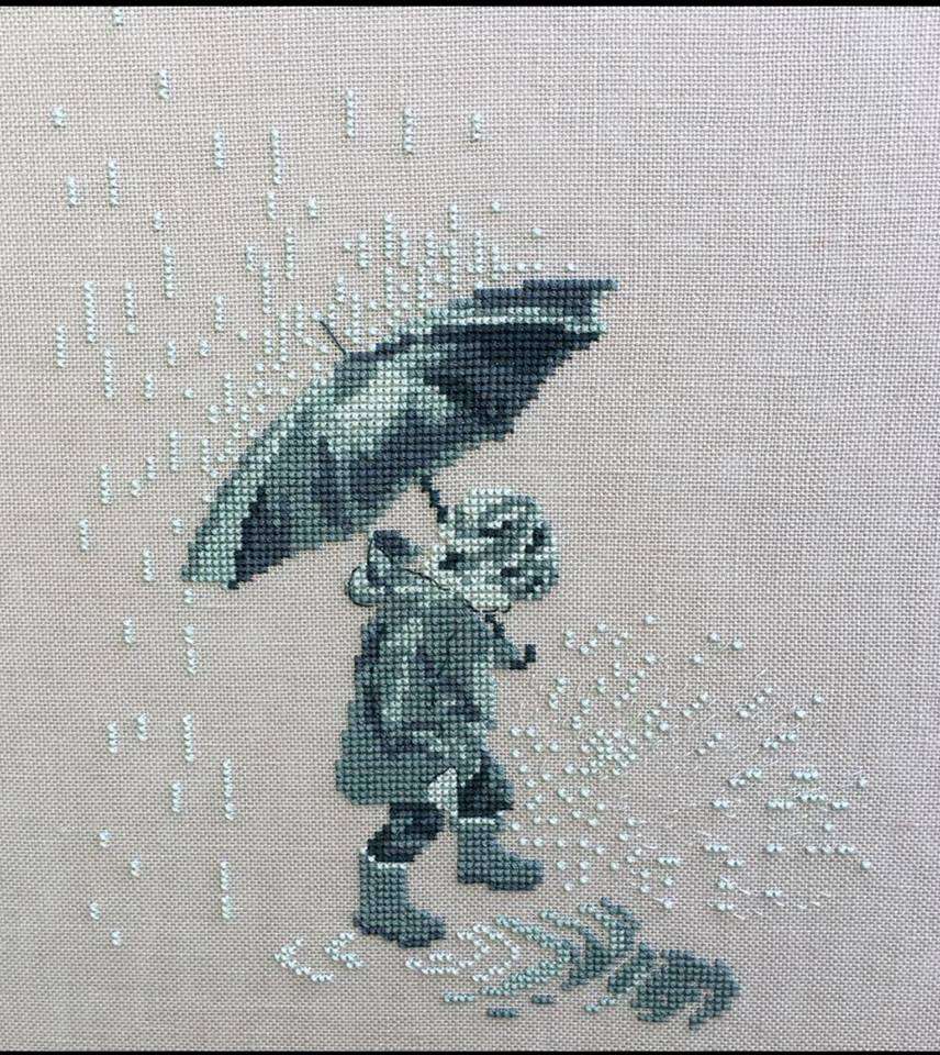 bălţuind în ploaie puzzle online