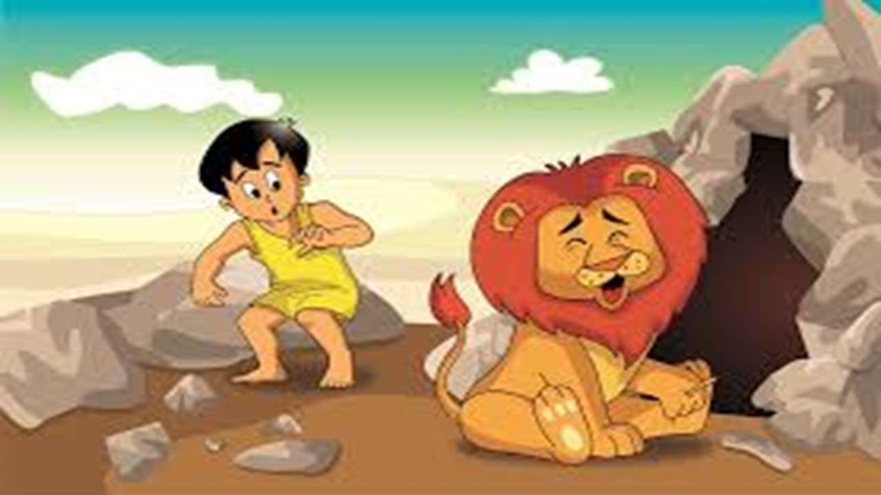 Adocles και το λιοντάρι online παζλ