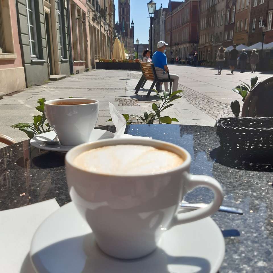 Kaffe i den gamla staden pussel på nätet