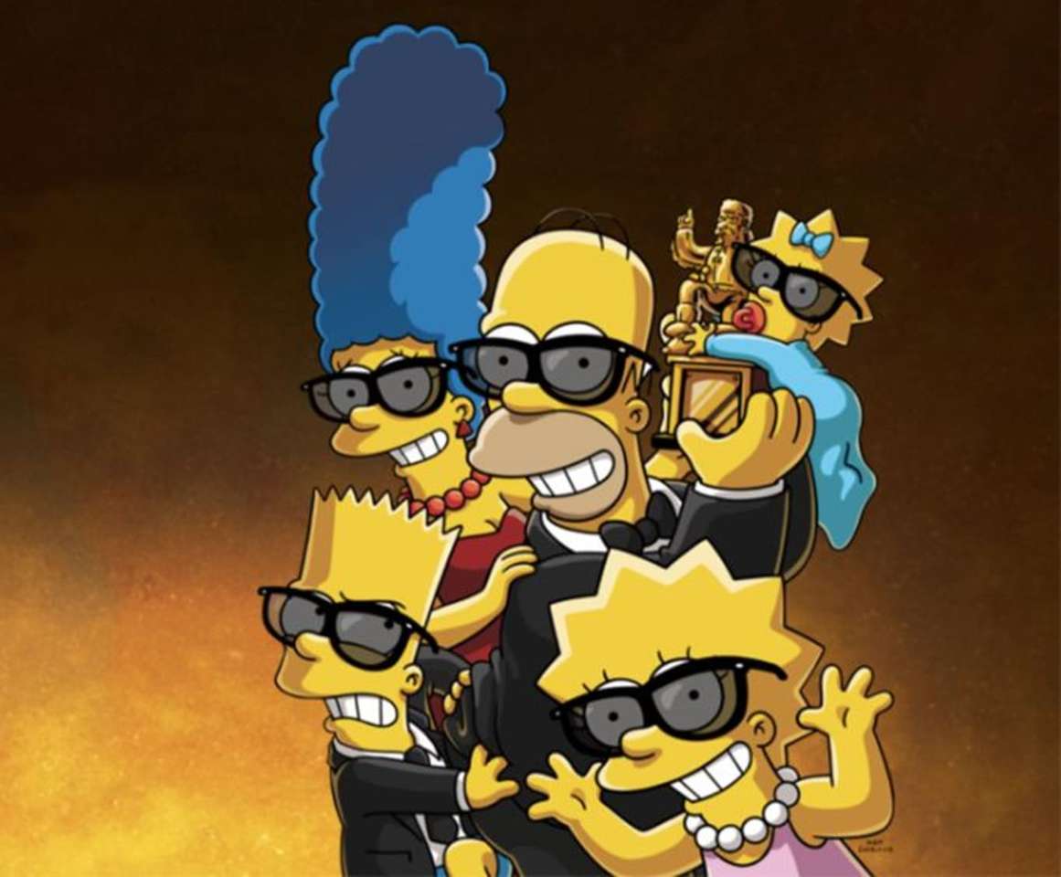 Simpsons pussel på nätet