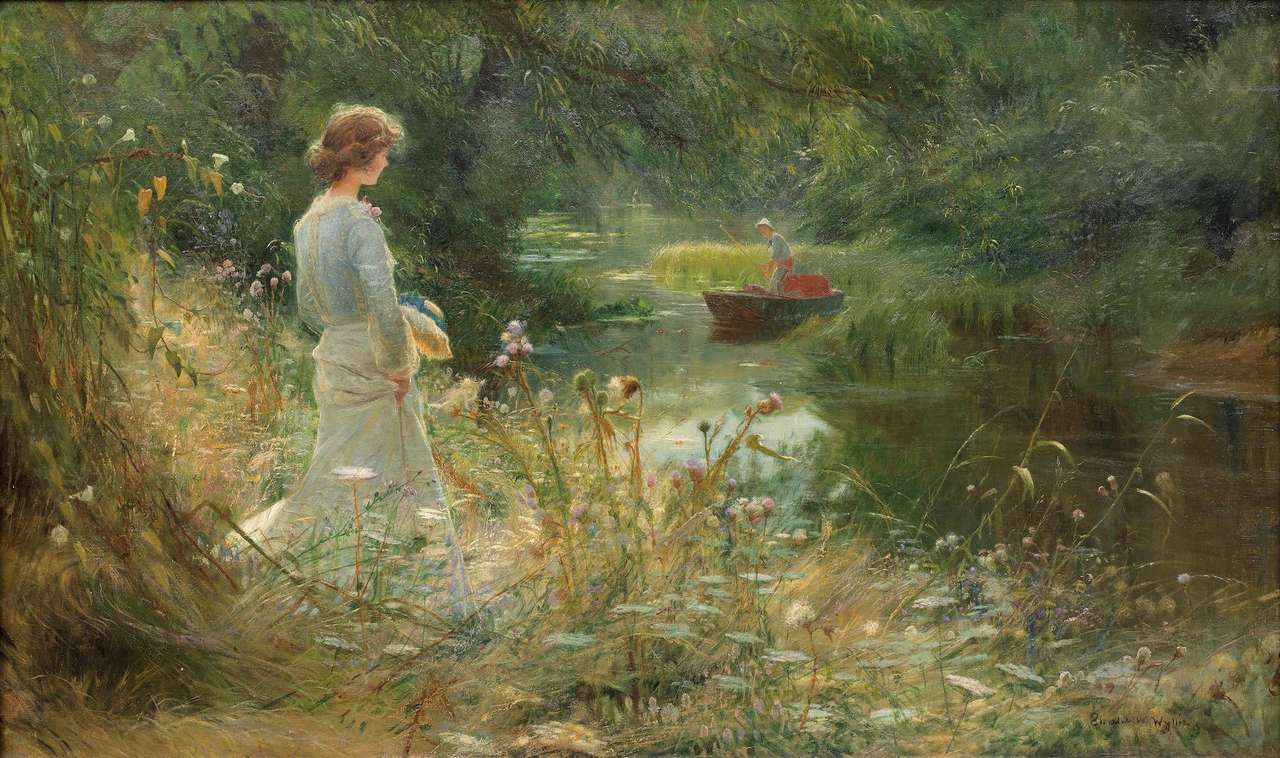 "The Backwater" Charles William Wyllie Online-Puzzle