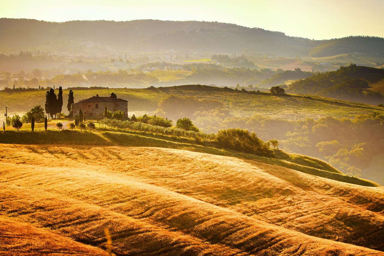 Тоскански пейзаж онлайн пъзел