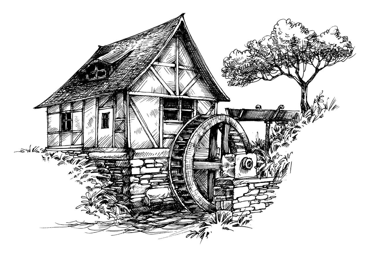 Alte Wassermühle Puzzlespiel online