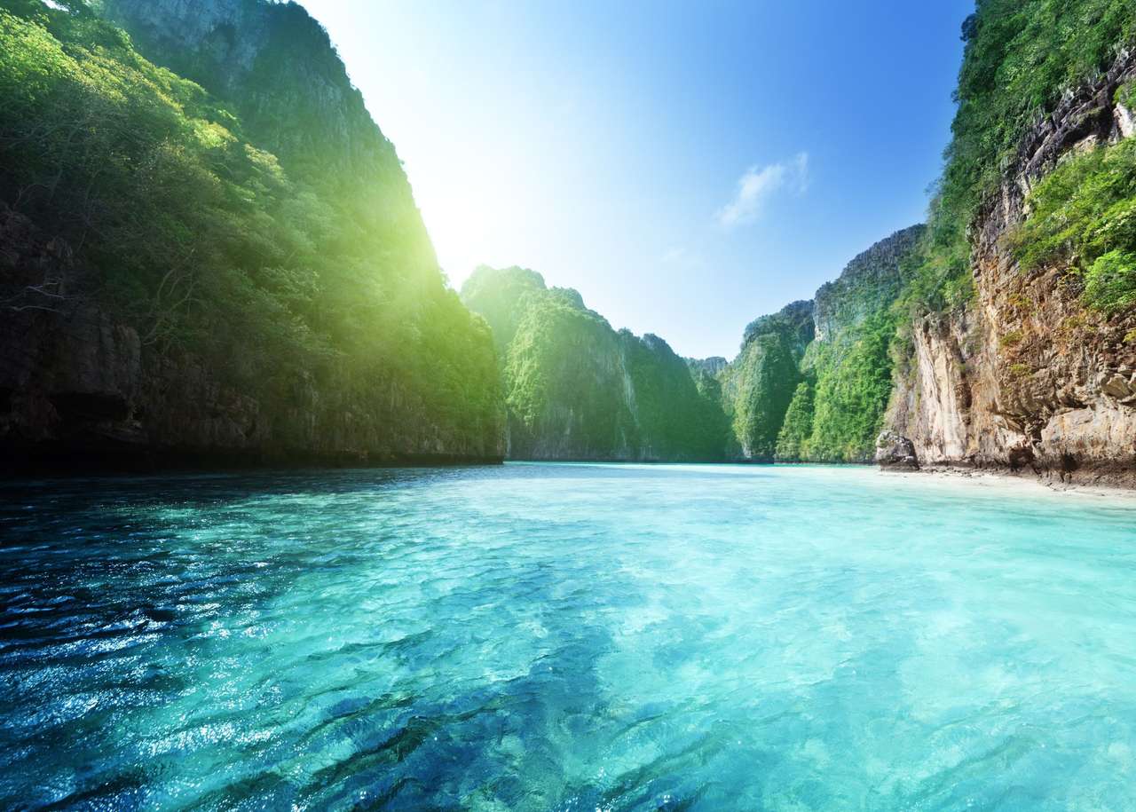 Phi Phi Island i Thailand pussel på nätet
