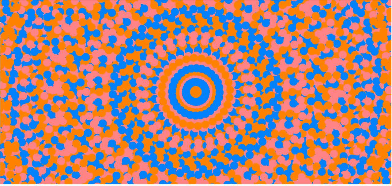 Azul alaranjado cor-de-rosa quebra-cabeças online