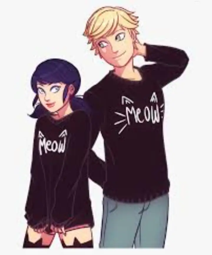 Top 110+ Imagen Dibujos De Marinette Y Adrien - Viaterra.mx