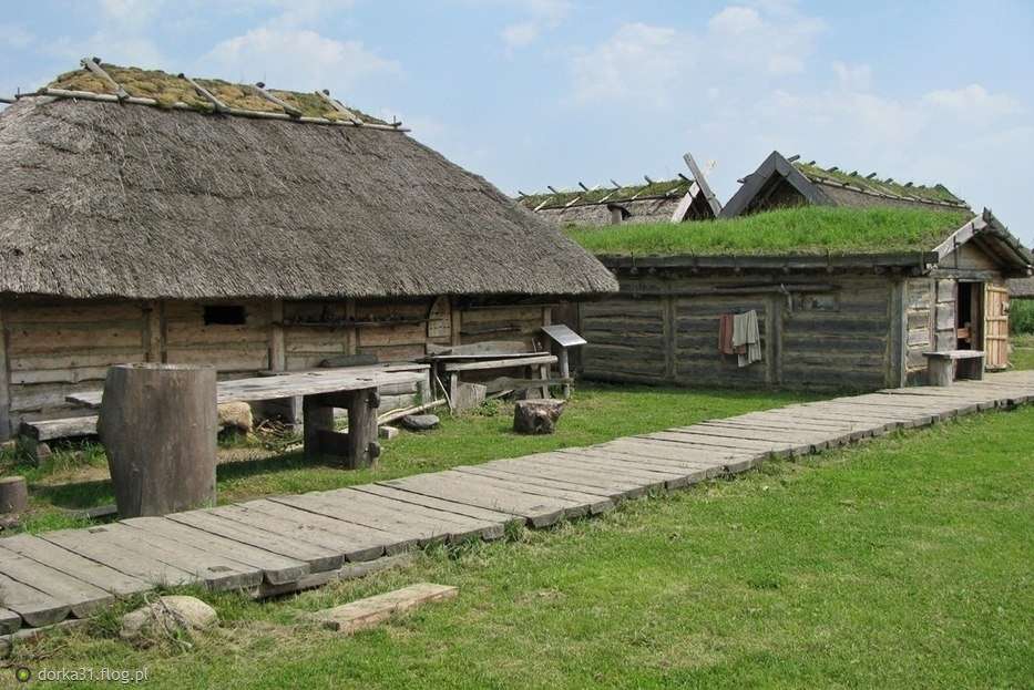 Πράσινος οικισμός Viking στο Wolin online παζλ