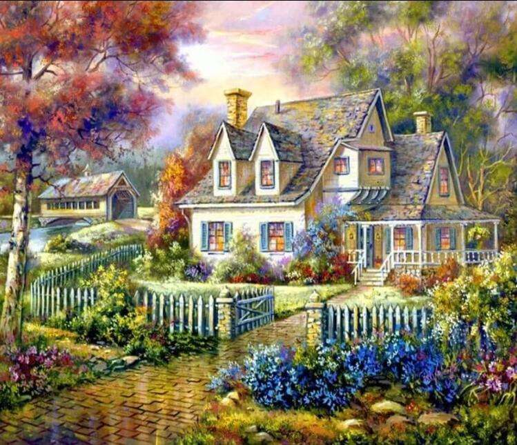 beautiful house online puzzle