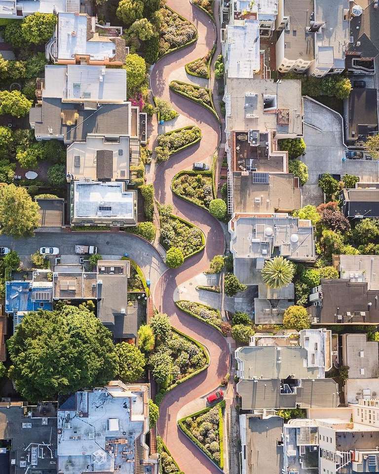 Ingesneden straten in San Francisco legpuzzel online