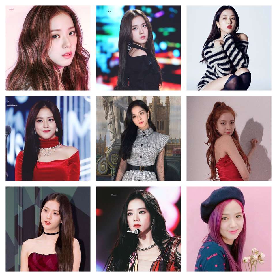 Kim jisoo collage rompecabezas en línea
