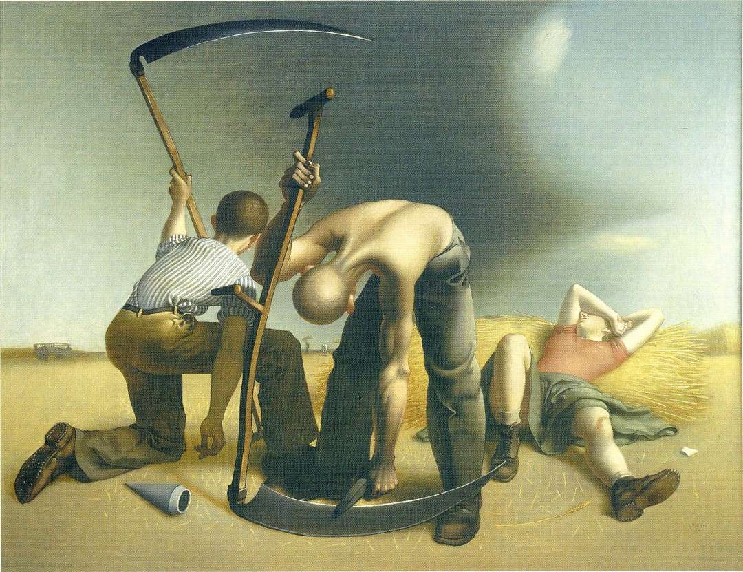 "Les-moissonneurs"(1950) Georges Rohner puzzle en ligne
