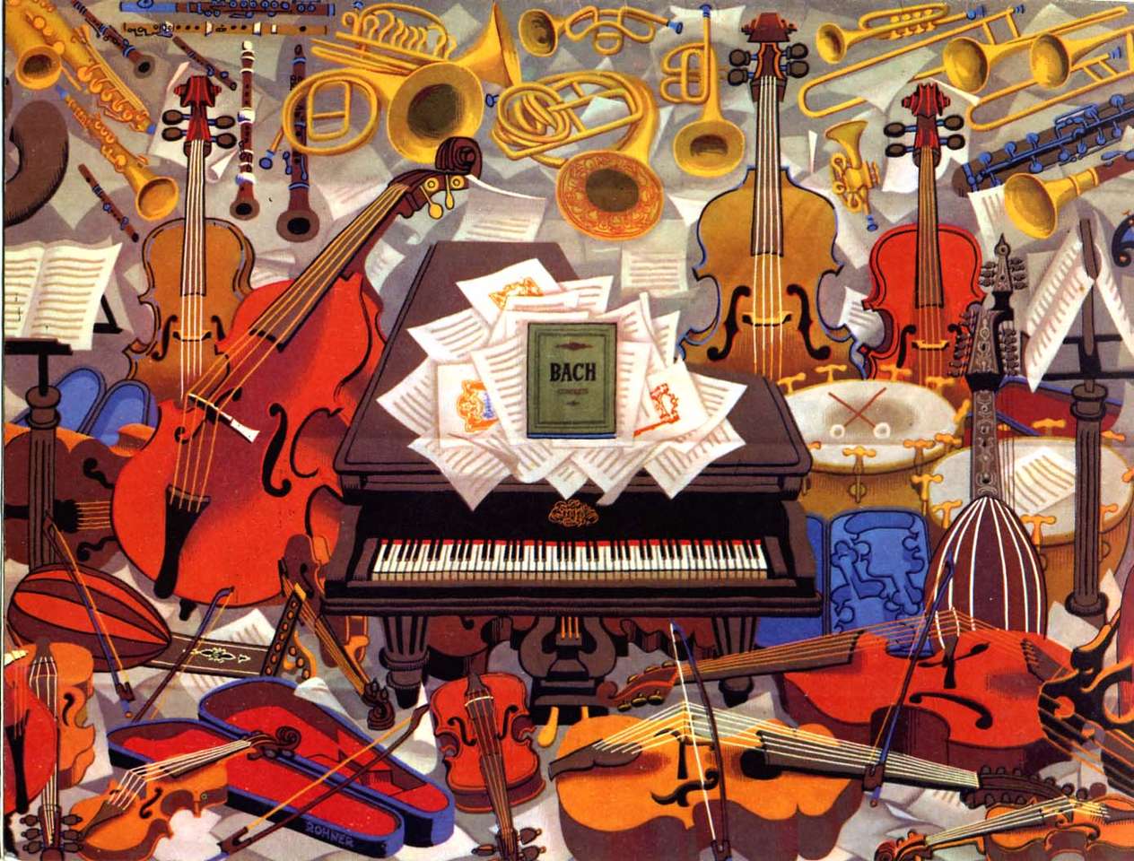 「協奏曲」（1950）ジョージズ・ローナー ジグソーパズルオンライン