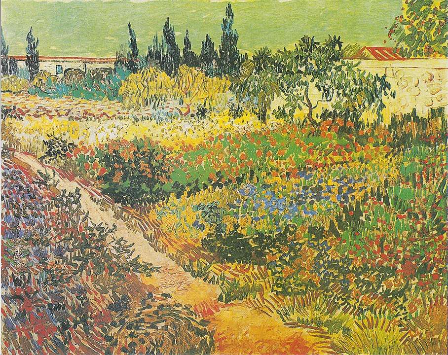 Van Gogh Floral Garden rompecabezas en línea