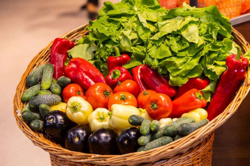 Здоровые овощи пазл онлайн