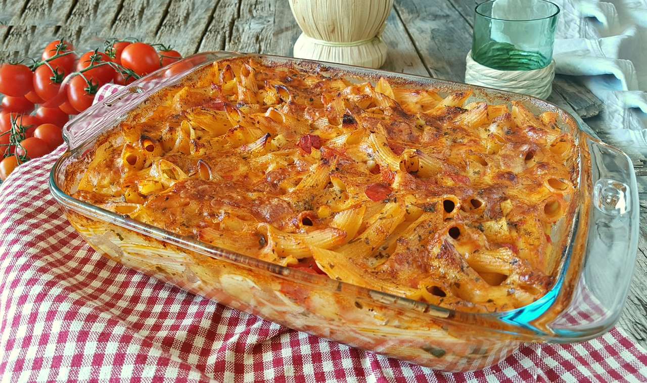 Pâtes cuites au four Italie puzzle en ligne