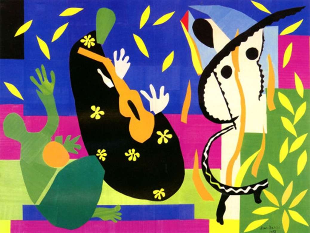 Matisse Henri, a király szomorúsága, 1952 kirakós online