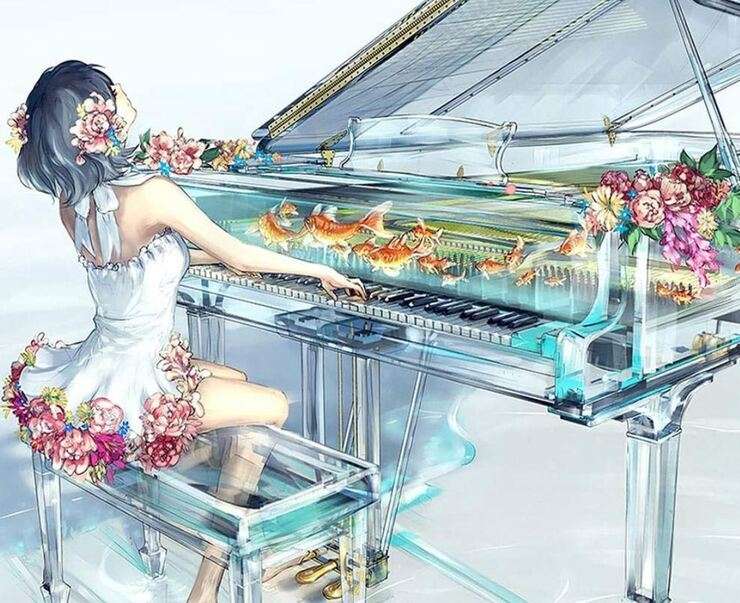 Piano Girl. puzzle online