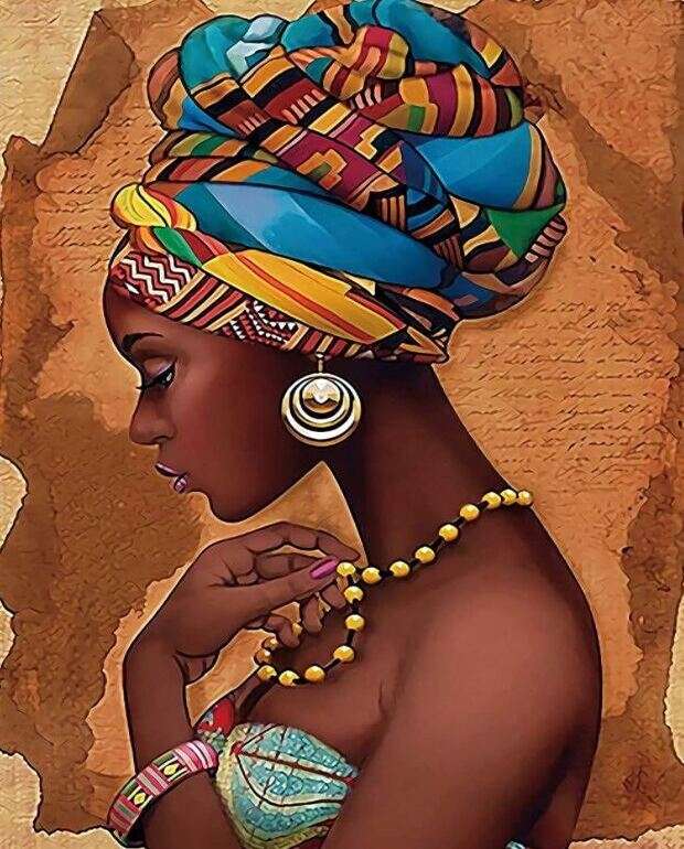 若いアフリカの女性 ジグソーパズルオンライン